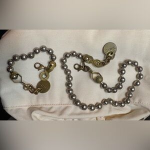 Twisted Silver Beaded Bracelet Set 💕